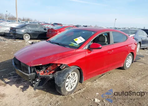 2017 Hyundai Elantra Se z USA, uszkodzony, nr VIN KMHD74LF3HU395697